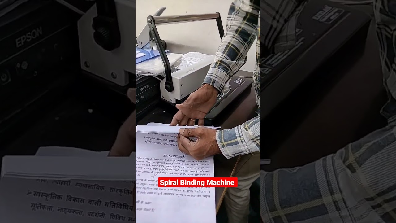 Spiral Binding Machine🔥