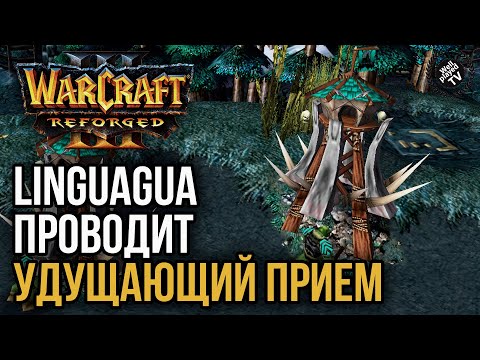 Видео: LINGUAGUA ПРОВОДИТ УДУШАЮЩИЙ ПРИЕМ: Warcraft 3 Reforged