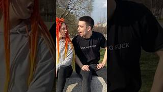 Prank with a girl 👧 #reaction #prank #shorts