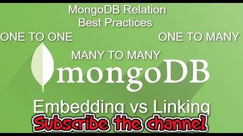 mongoDB embedding vs linking | mongoDB best practices