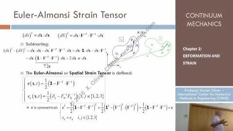 Continuum Mechanics - Ch 2 - Lecture 5 - Strain Tensors