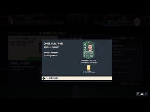 Finishing the Winter Wildcards swaps token SBC from marquee matchups!