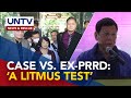 Criminal complaint filed vs expres duterte lawyer claims test to phs justice system