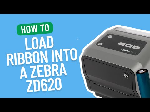 How to Load a Thermal Ribbon into a Zebra ZD620 | Smith Corona Labels