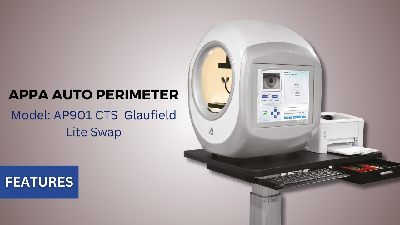 Features Of Appa Auto Perimeter Model AP901 CTS Glaufield Lite Swap