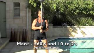 Indian Clubs - Swinging Heavy Meel Clubs and Mace Workout