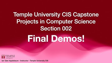 Capstone Projects in Computer Science Fall 2025 Section 002