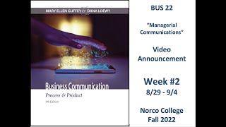 BUS22-Week#2 Announcements-Fall22