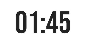 1 MINUTE 45 SECONDS COUNTDOWN TIMER (105 SECONDS TIMER)