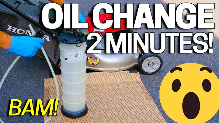 LAWNMOWER Oil Change 2 MINUTES - Easy / Clean / DIY