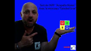 Essai de l app "acapella maker" avec tainted love cover screenshot 1
