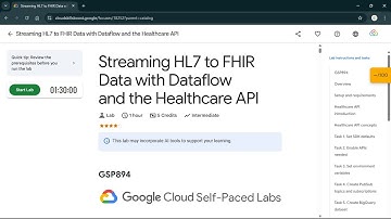 Streaming HL7 to FHIR Data with Dataflow and the Healthcare API | #qwiklabs | #GSP894 #CLI