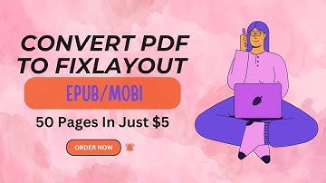 PDF to ePub, fixed layout eBook for Amazon KDP