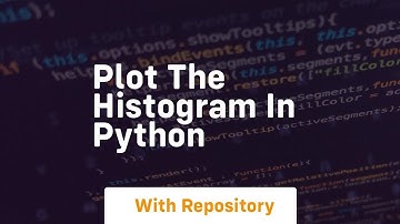 plot the histogram in python