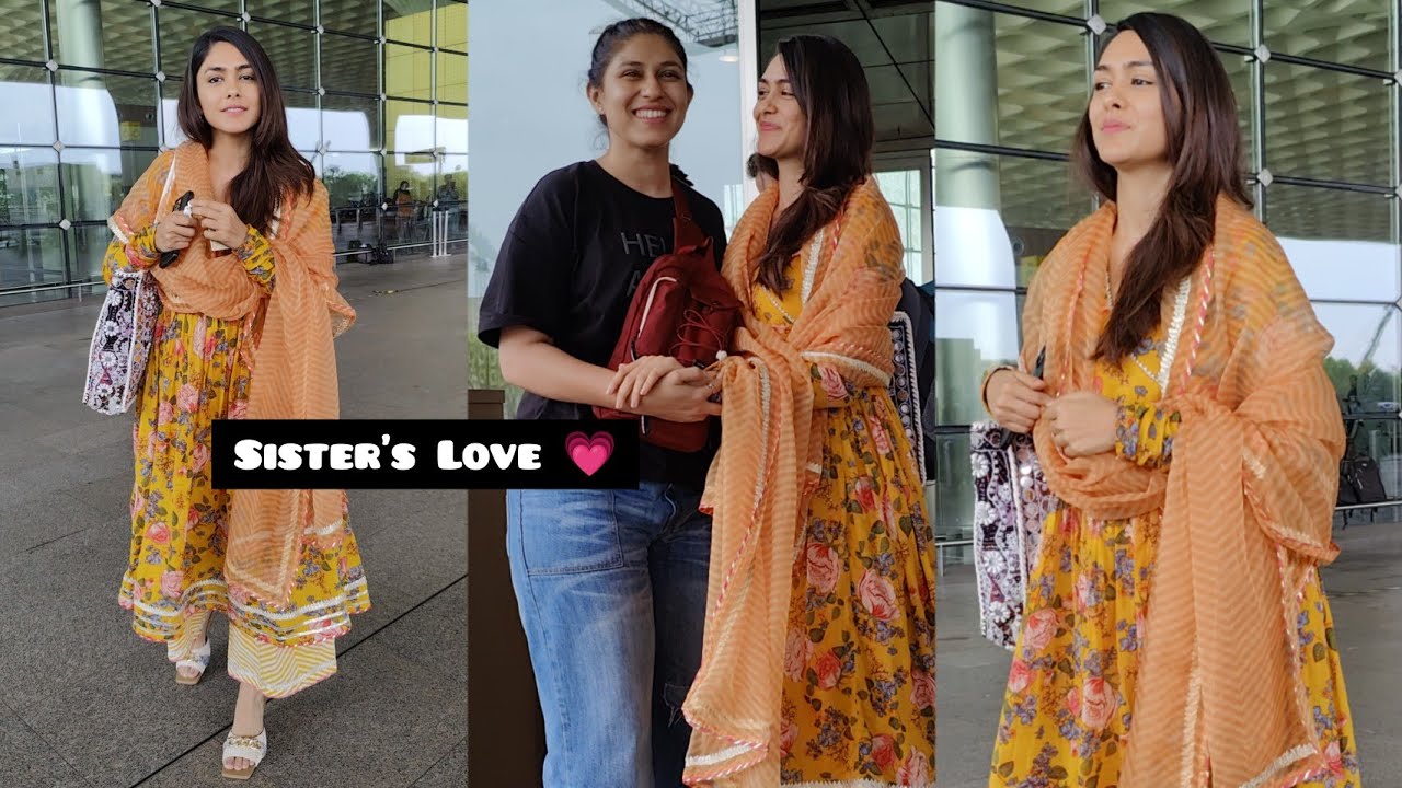 Mrunal Thakur brings luxury to the airport with a INR 2 lakh LV bag