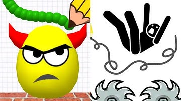 Draw To Smash Logic Puzzle VS Save The Stick Satisfying ASMR Gameplay (Android, ios) (New Update)