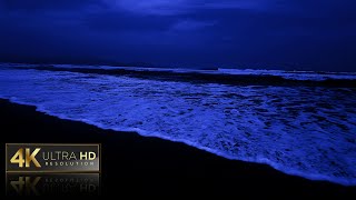 Ocean Waves At Night  Relaxation And Deep Sleep With 10 Hours of Soothing Ocean Waves Sounds
