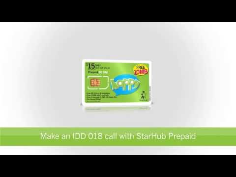 StarHub How-to's: Make an IDD 018 Call with StarHub Prepaid Cards