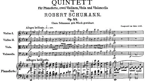 Robert Schumann - Piano Quintet in E flat major, Op. 44