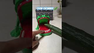 CROCODILE 🐊 DENTIST CHOMP CUCUMBER 🥒 #funnygames #asmrsounds #trending #asmr #shortsviral #shorts