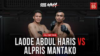 Pertarungan Alot! Laode Abdul Haris Vs Alpris Mantako | Full Fight FN 65 One Pride MMA