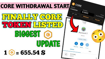 Satoshi core mining new update |Satoshi core finally received gas fees | Core listing price? #core