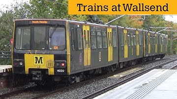 Tyne And Wear Metro Trains At Wallsend