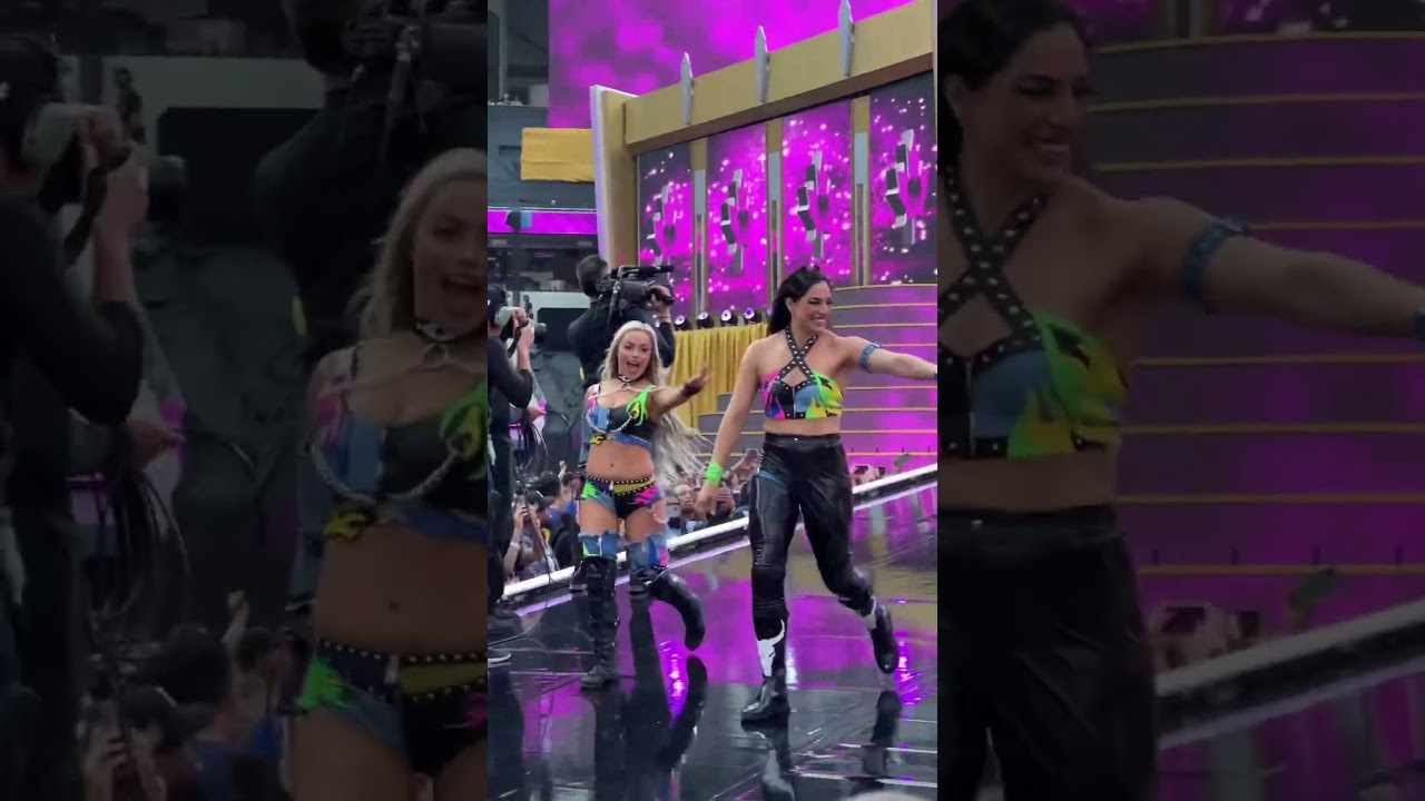 liv & raquel’s wrestlemania entrance 