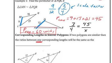 Geometry 8.1 Day 3: Area and Perimeter of Similar Polygons