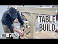 Simple & STRONG Joinery | Not Rustic Farmhouse Style Table & Bench