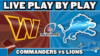 Commanders vs Lions Live Play by Play & Reaction