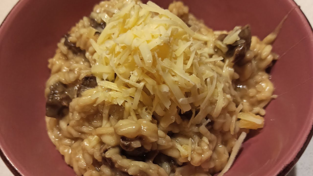 Risotto con hongos de Pino