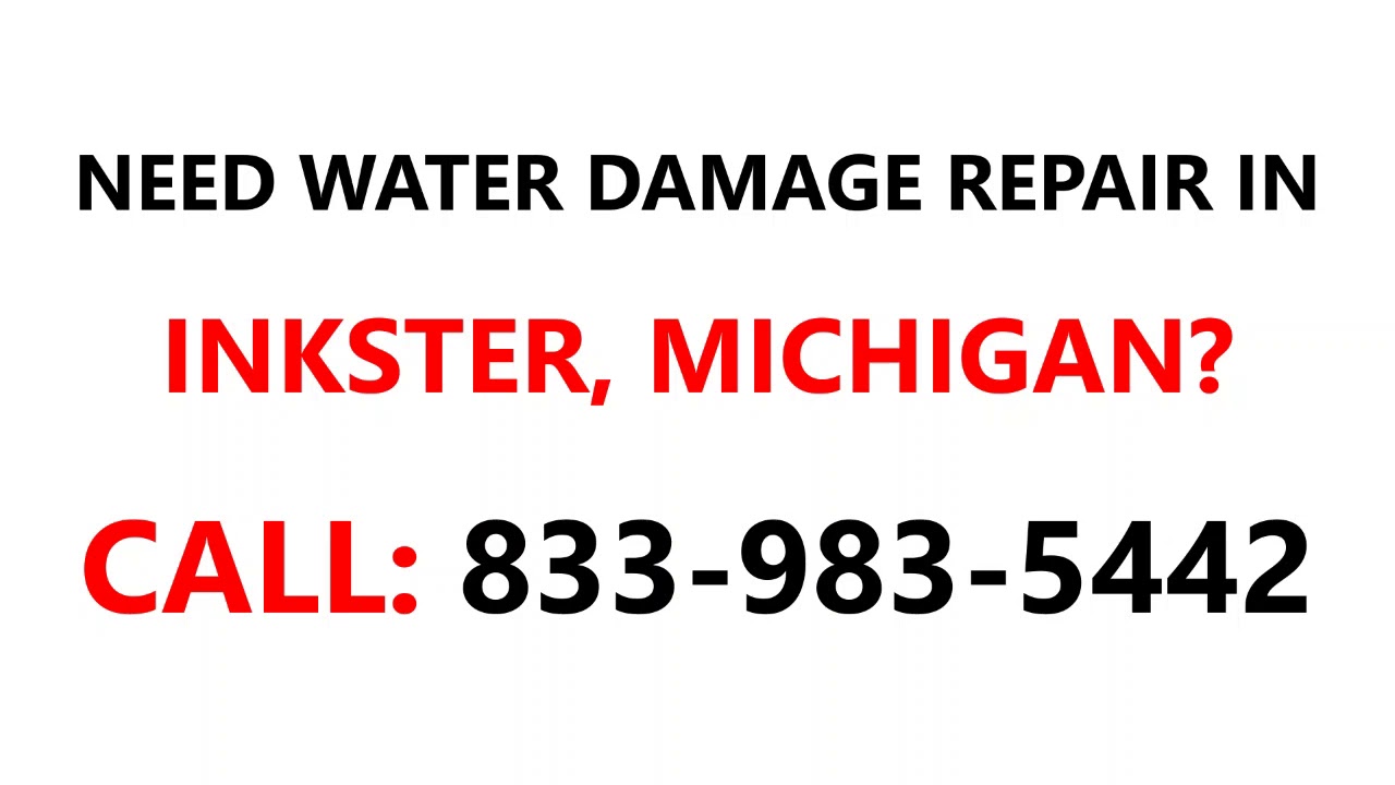 Water damage repair Inkster, Michigan MI 8339835442 YouTube