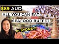 $89 ALL YOU CAN EAT SEAFOOD DINNER BUFFET at THE STAR SYDNEY! | Harvest Seafood Feast Sydney Vlog