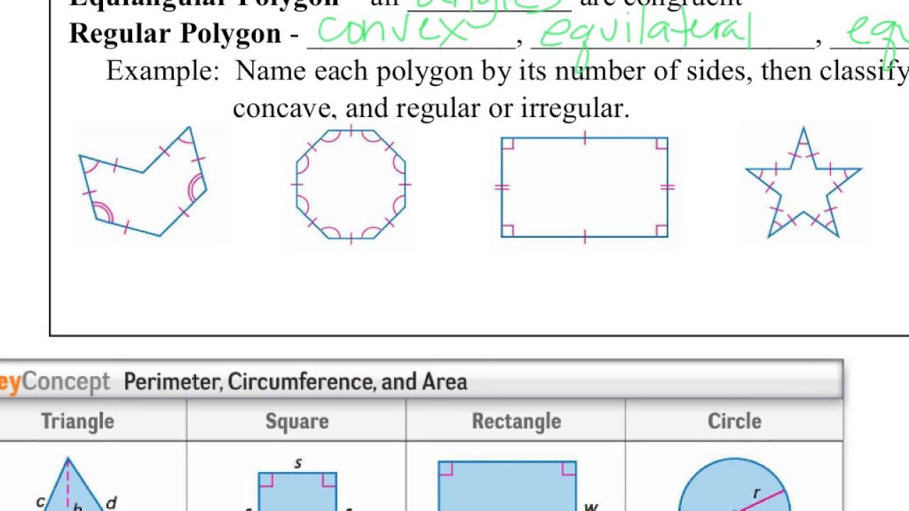1.6 Notes - Two Dimensional Figures - YouTube