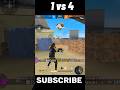 1vs4 clutch 🤯 Destroyed in Second 🔥oneshots Op ump😱#shorts #youtubeshorts #freefire #raistar #b2k
