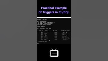 Triggers in PLSQL | Practical Example | plsql tutorial | TechnonTechTV