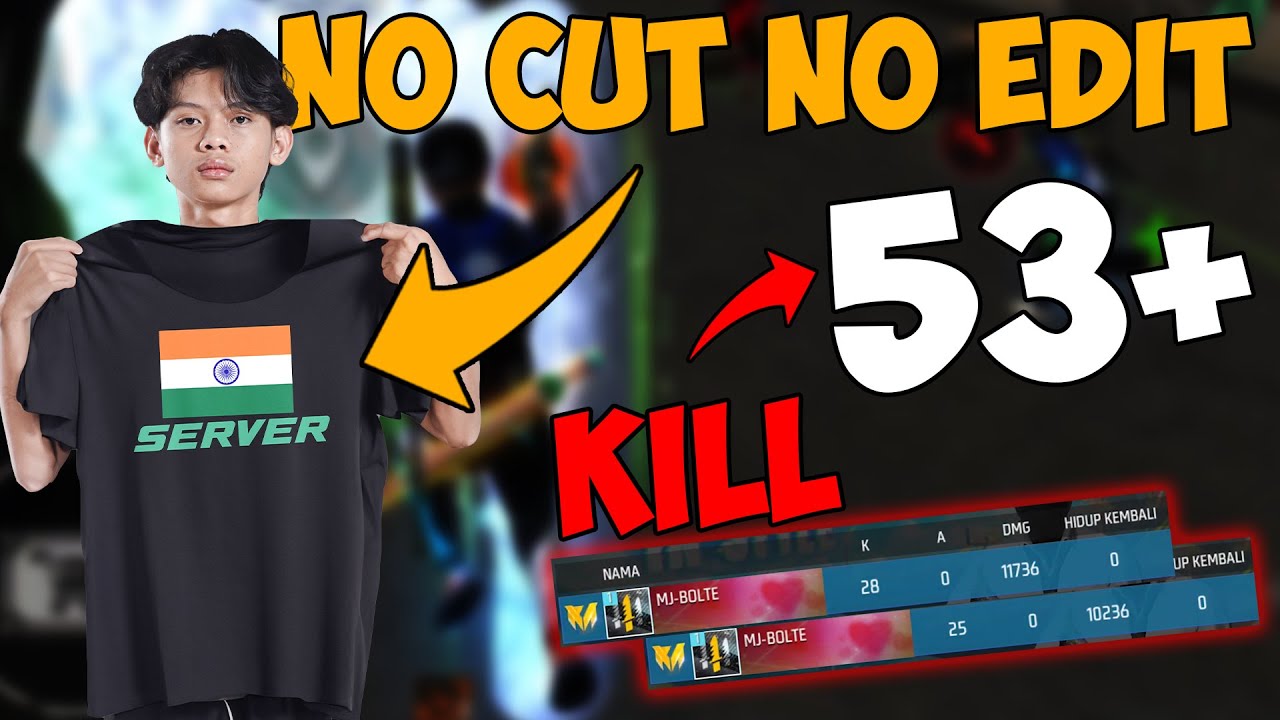 INDIAN SERVER !!! SOLO VS SQUAD CRAZY GAMEPLAY BY ONIC JEKK - FREEFIRE