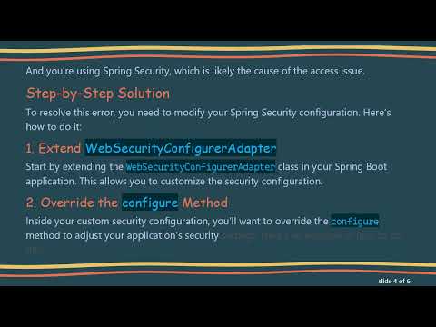 How to Fix the 403 Forbidden Error When Logging into the H2 Console in Spring Boot