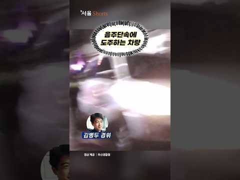 버스가 가둬버렸다…도주하던 &amp;#39;음주 무면허&amp;#39; #shorts