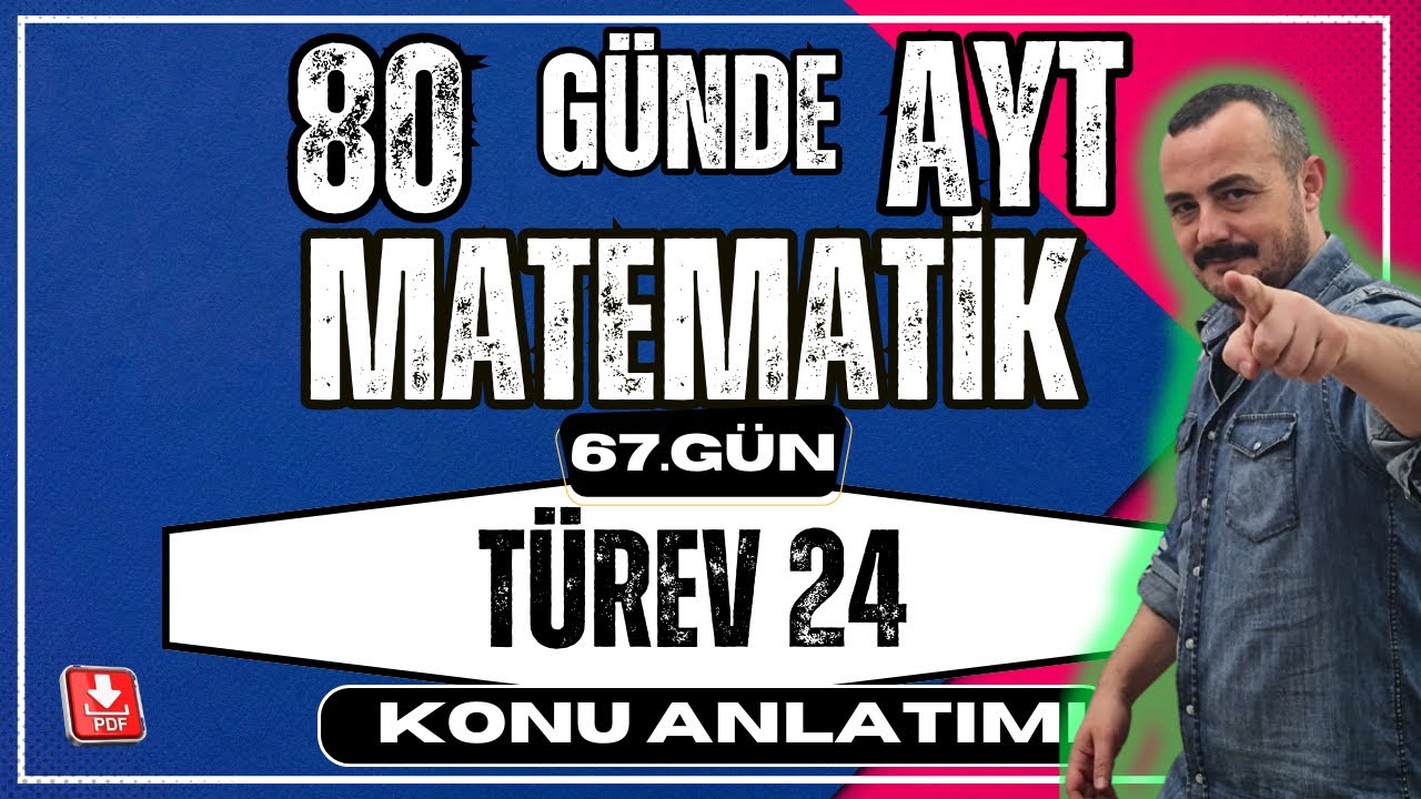 🟥 TÜREV 24 ✅  Maksimum Minimum Problemleri | 80 Günde AYT Matematik | AYT Matematik Kampı