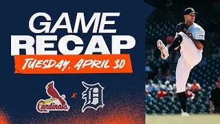 Tigers vs. Cardinals Game 1 Highlights | 4/30/24