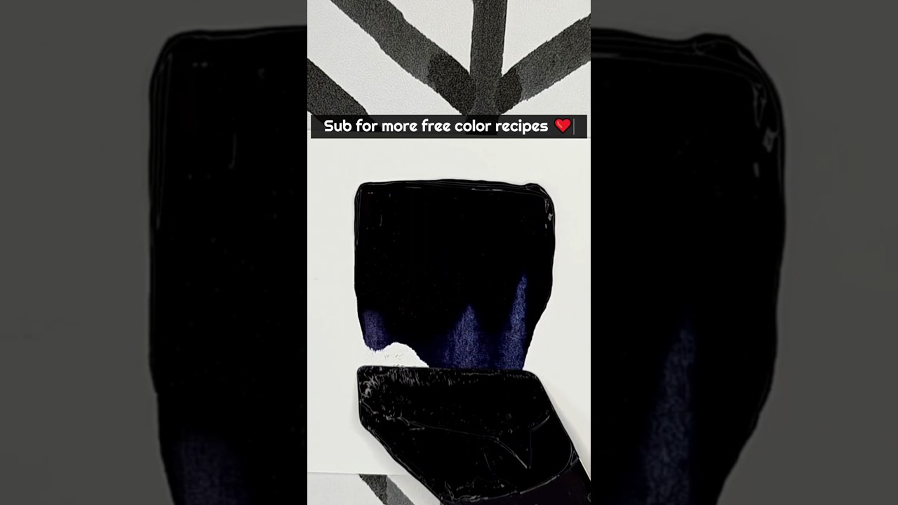 Making Payne's Grey | ASMR Paint Mixing! #colormixing #paintmixing #shorts