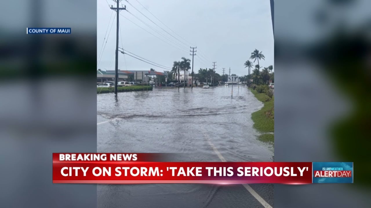 City officials warn Oahu residents to prepare for prolonged storm with heavy rain and flooding
