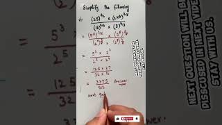 A short trick for Algebra Simplification  | Solve Exponents in Seconds | Silent Math Tutor
