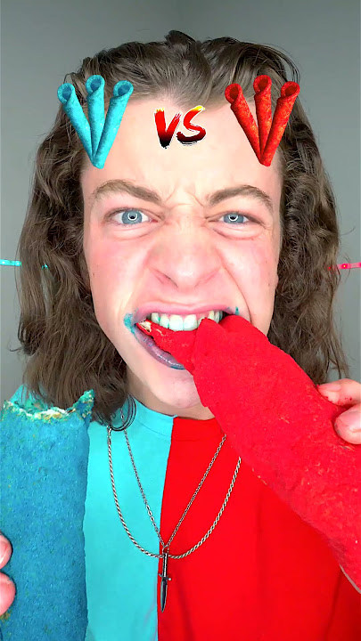 Spicy Red VS Blue Challenge!? 🥵