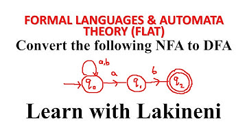 Formal Languages & Automata Theory-FLAT-Part-17 (NFA to DFA Conversion) (JNTUK,JNTUH,JNTUA,JNTUGV)