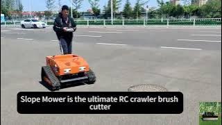 affordable low price rubber track remote control rotary mower for sale