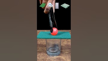 Experiment : 1000°C RHCB Vs Sponge+Tissue+Candles+Glass #asmr #experiment #satisfying #science