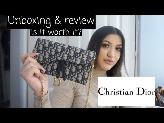 DIOR SADDLE WALLET ON CHAIN PURSE REVIEW 